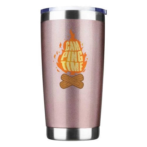 Camping Time 20oz Insulated Vacuum Sealed Tumbler