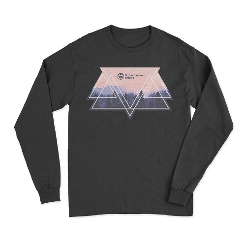 Camping Triangles Men Long Sleeve Shirt