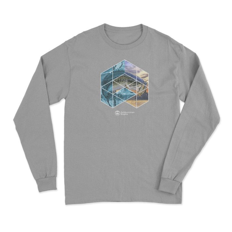 Fishing Geometry' Long Sleeve T-Shirt