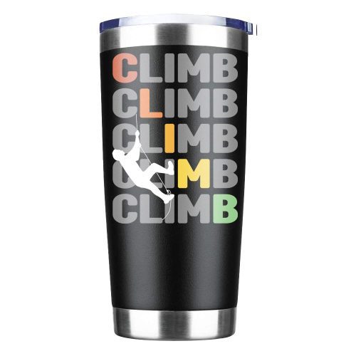 Climbbbbb 20oz Insulated Vacuum Sealed Tumbler