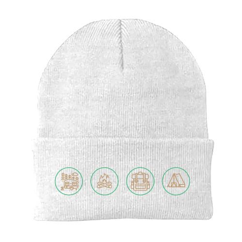 Camp Life Embroidered Beanie