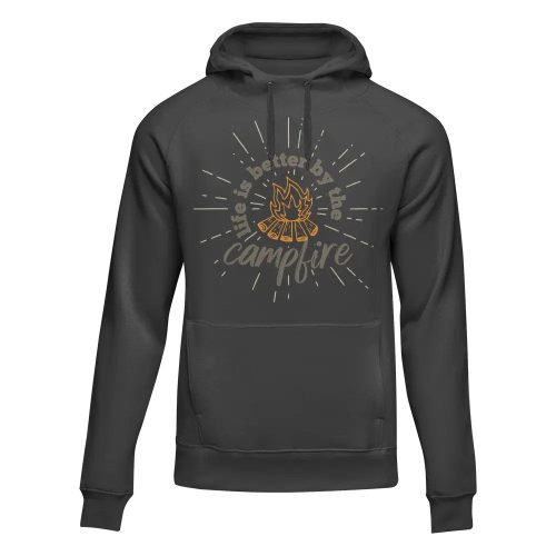 Life Is Better Campfire Adult Fleece Hooded Sweatshirt