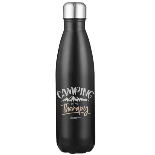 Camping Is My Therapy 17oz Stainless Water Bottle