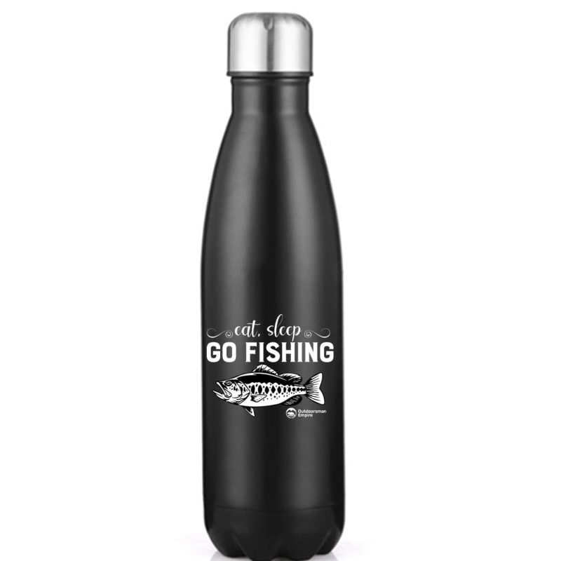 Eat Sleep Go Fishing Stainless Steel Water Bottle