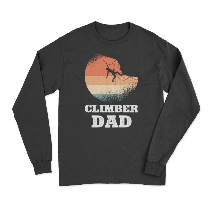 Climber Dad Men Long Sleeve Shirt