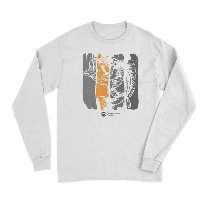 Fishing Grunge Bars' Long Sleeve T-Shirt