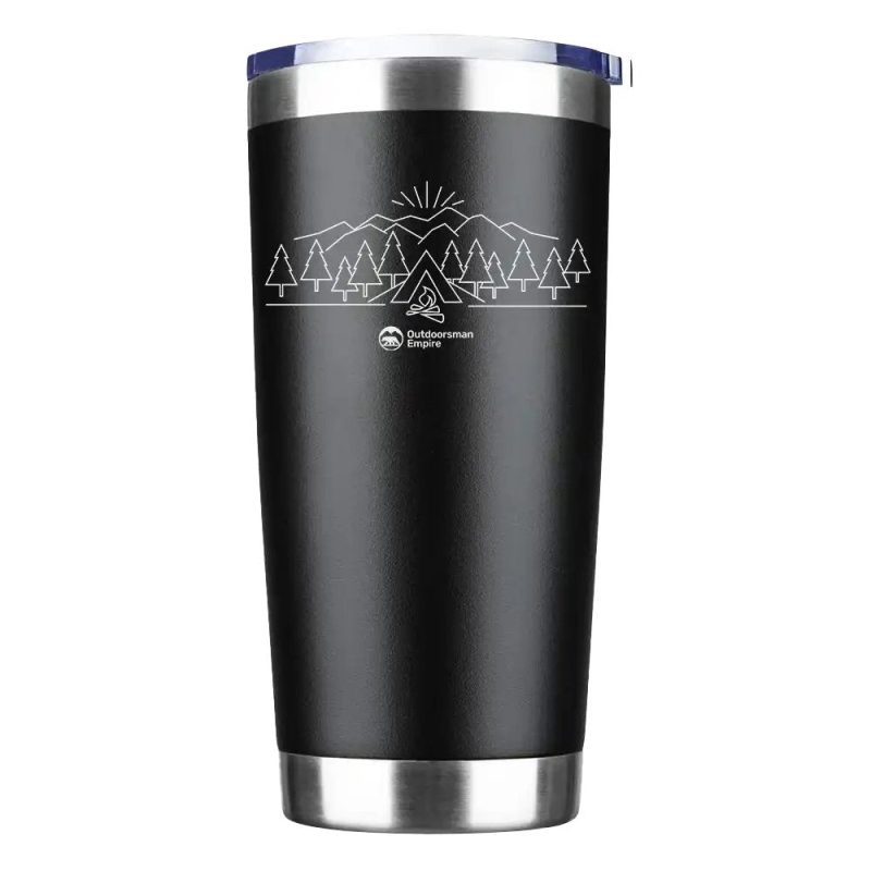 Camping Triangles 20oz Insulated Vacuum Sealed Tumbler