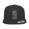 I Love Camping In The Woods Printed Flat Bill Cap