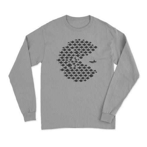 Fishing Pacman Style' Long Sleeve T-Shirt