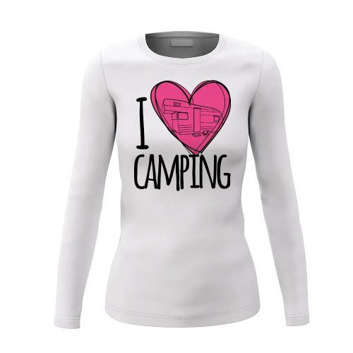 I Love Camping Women Long Sleeve Shirt