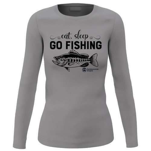 Eat Sleep Go Fishing Women Long Sleeve Shirt