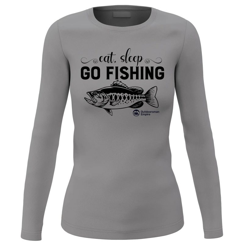 Eat Sleep Go Fishing Women Long Sleeve Shirt