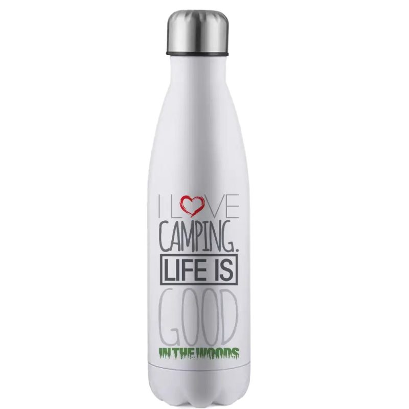 I Love Camping In The Woods 17oz Stainless Water Bottle