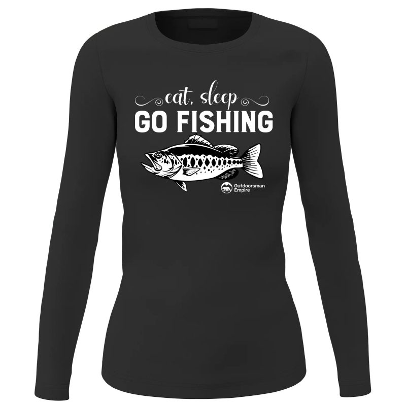 Eat Sleep Go Fishing Women Long Sleeve Shirt