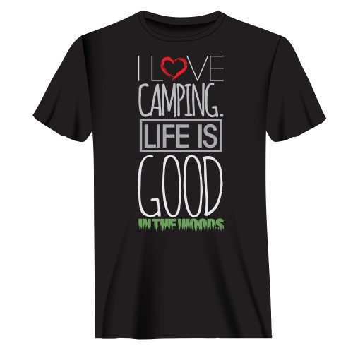 I Love Camping In The Woods T-Shirt for Men