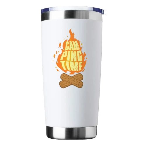 Camping Time 20oz Insulated Vacuum Sealed Tumbler