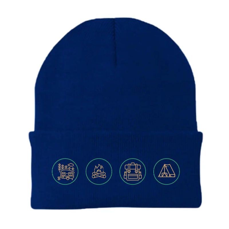 Camp Life Embroidered Beanie