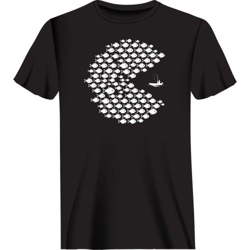 Fishing Pacman Style Man T-Shirt