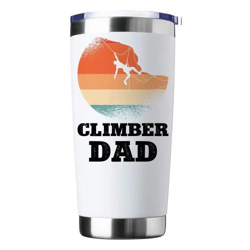 Climber Dad 20oz Insulated Vacuum Sealed Tumbler