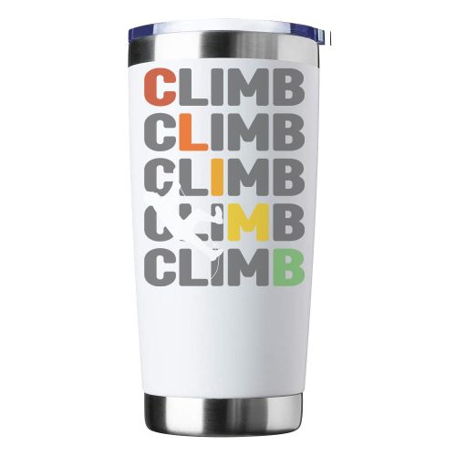 Climbbbbb 20oz Insulated Vacuum Sealed Tumbler