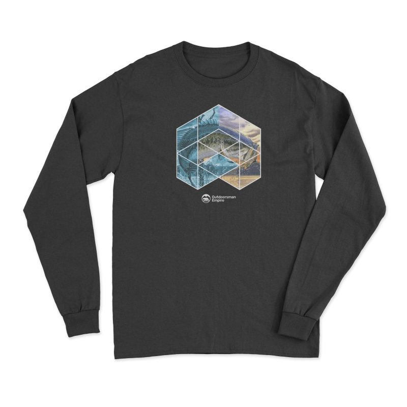 Fishing Geometry' Long Sleeve T-Shirt