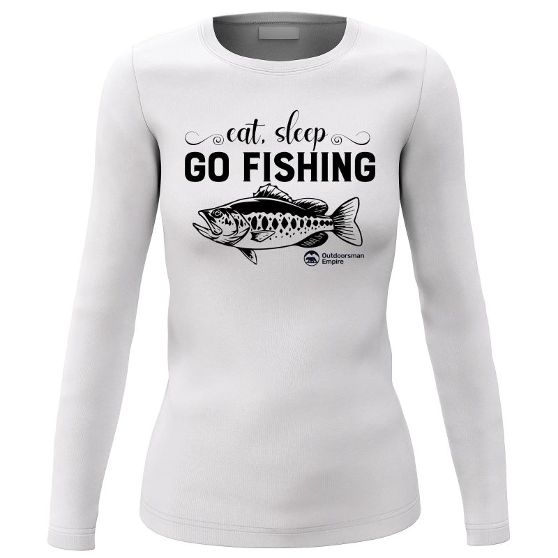 Eat Sleep Go Fishing Women Long Sleeve Shirt