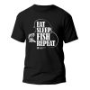 Eat Sleep Fish Repeat Man T-Shirt