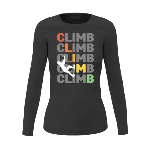 Climbbbbb Women Long Sleeve Shirt