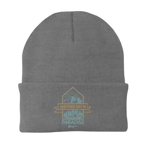 Another Day In Paradise Embroidered Beanie