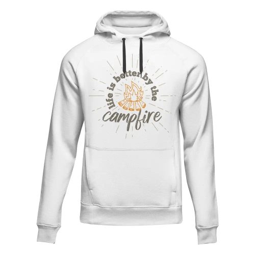 Life Is Better Campfire Adult Fleece Hooded Sweatshirt