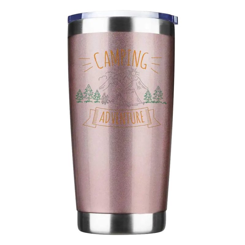 Camping Adventure 20oz Insulated Vacuum Sealed Tumbler