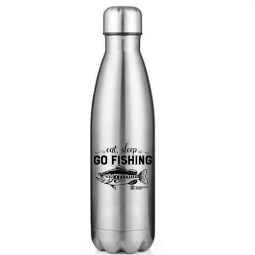 Eat Sleep Go Fishing Stainless Steel Water Bottle