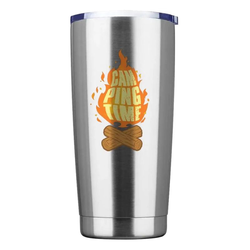 Camping Time 20oz Insulated Vacuum Sealed Tumbler