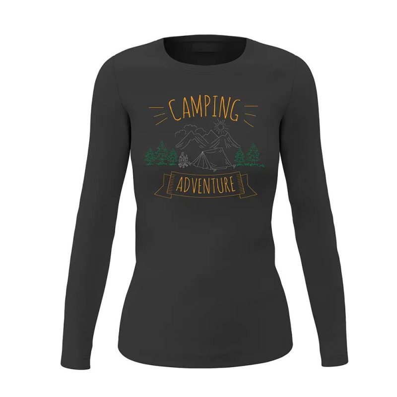 Camping Adventure Women Long Sleeve Shirt