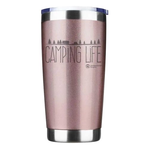 Camping Life 20oz Insulated Vacuum Sealed Tumbler