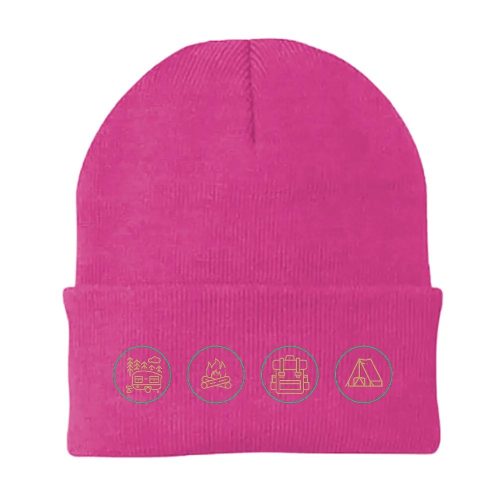 Camp Life Embroidered Beanie