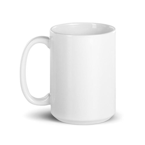 white glossy mug 15oz handle on left 62743edcb9e9c